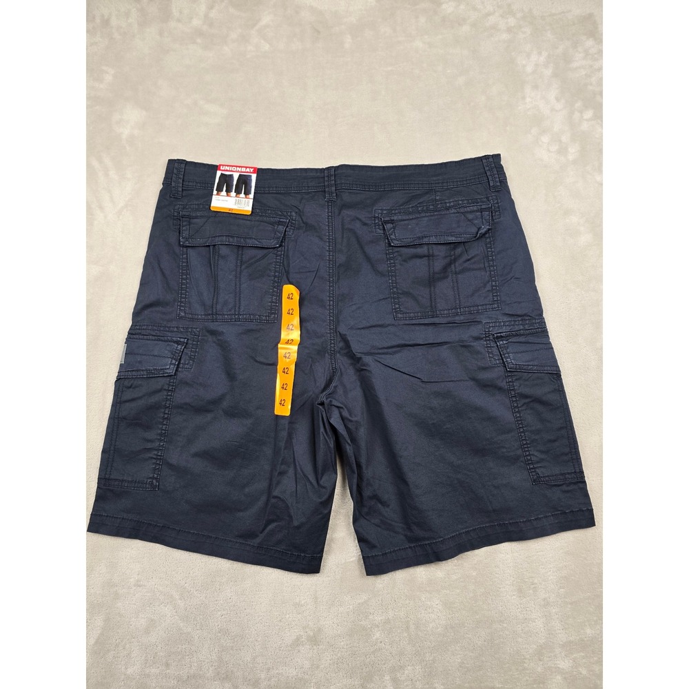 Unionbay Cargo Shorts Mens Size 42 Blue Stretch‎ Relaxed Casual Utility Work